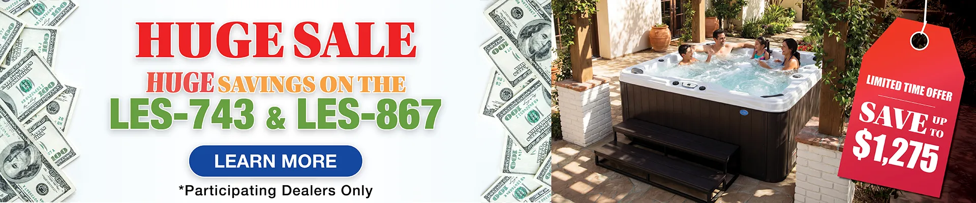 Calspas hot tub being used in a family setting - Harvest